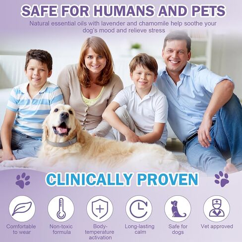 8 Pcs Calming Collar for Dogs with Natural Pheromone, Dog Calming Collar Relief Anxiety Stress Separation Lasts 60 Days, Safe, Waterproof Lightweight for Small Medium Large Dogs in Kuwait