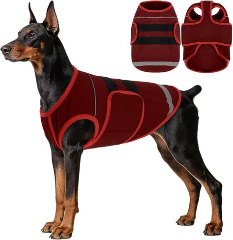 IDOMIK Dog Anxiety Vest, Adjustable Thunder Jacket for Dogs Anxiety Relief, Soft Dog Calming Shirt for Thunderstorms, Fireworks, Vet Visit & Separation - Suitable for Small Medium Large Dogs,Blue,M in Saudi Arabia