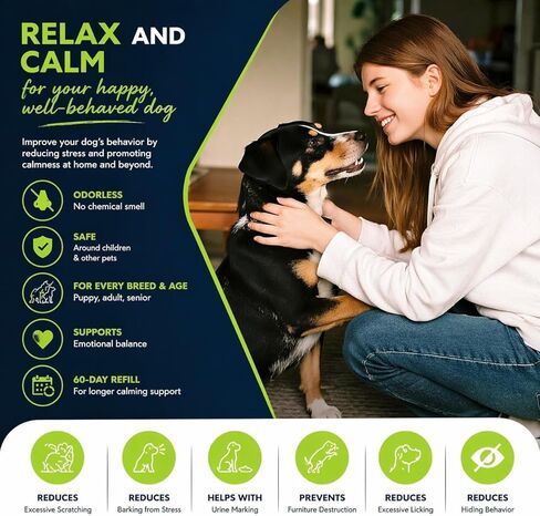 ProGuard® Calming Diffuser for Dog, Dog Pheromones Calming Diffuser Plug for Stress, Barking, Chewing, Pee Accidents & Separation Behaviors (3 Diffusers + 6 Refills) in Kuwait