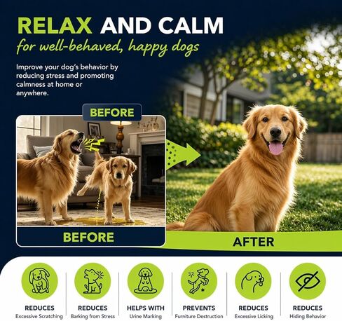 ProGuard® Calming Diffuser for Dog, Dog Pheromones Calming Diffuser Plug for Stress, Barking, Chewing, Pee Accidents & Separation Behaviors (3 Diffusers + 6 Refills) in Kuwait