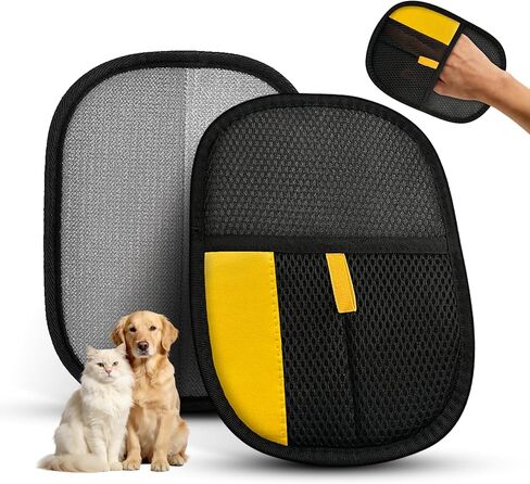 Electrostatic pet Hair Remover Glove for Couch,Bed and Car Seat,Pet Hair Mitt Reusable Fur Collector,Pet Hair Removal Glove Effortless Back and Forth Motion to Remove from Carpet,Furniture & Clothing in Kuwait