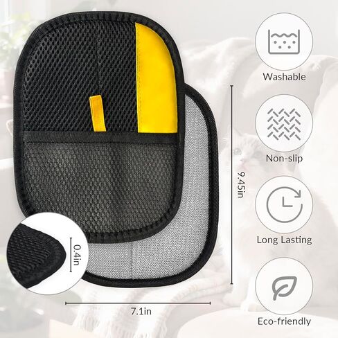 Electrostatic pet Hair Remover Glove for Couch,Bed and Car Seat,Pet Hair Mitt Reusable Fur Collector,Pet Hair Removal Glove Effortless Back and Forth Motion to Remove from Carpet,Furniture & Clothing in Kuwait