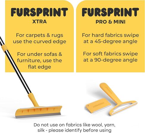 Bundle - Including Xtra, Pro & Mini - Dog Hair Remover and Carpet Scraper Models - Perfect for Couch, Clothes & Rugs - Gets Every Hair! - Value Brand by Uproot Cleaner Pro Pet Hair Remover in Kuwait