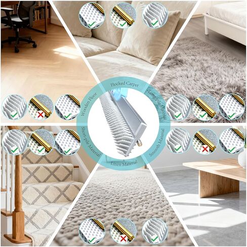 [Pet Days 2026] مشط إزالة شعر الحيوانات الأليفة من Lazyfeel - عمود قابل للتعديل مقاس 18-54 بوصة، فرشاة مطاطية مزدوجة الجوانب للسجاد والأثاث والسلالم والسيارة، تتضمن وسادات قابلة للغسل وفرشاة محمولة وخطاف حائط in Kuwait
