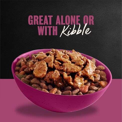 Cesar Filets in Gravy Adult Wet Dog Food Prime Rib Flavor, 3.5 oz. Easy Peel Dog Food Tray in Kuwait
