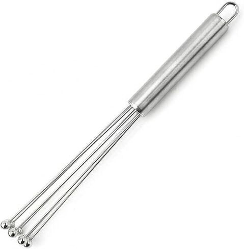 10 Inch Stainless Steel Ball Whisk, Round Bead Fine Wire, Ergonomic Handle With Hanging Hole in Kuwait