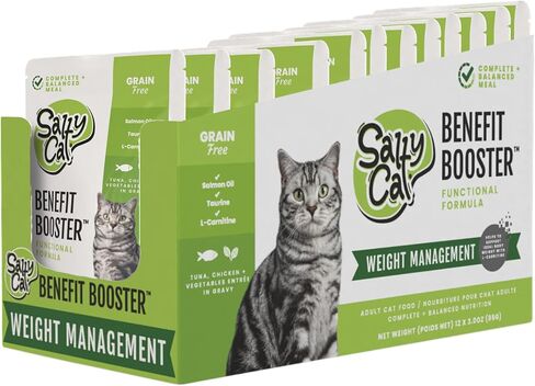Salty Cat Benefit Booster Weight Management Functional Wet Cat Food in Kuwait