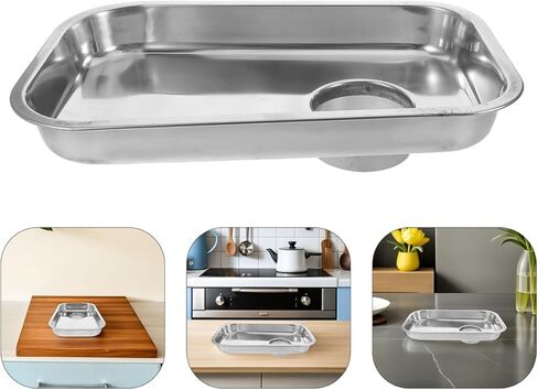 Meat Grinder Feed Tray Stainless Steel Replacement Loading Tray Compatible with Commercial and Home Meat Mince Accessories Sausage Stuffer Attachment, 12.77X8.25X3.14in in Kuwait