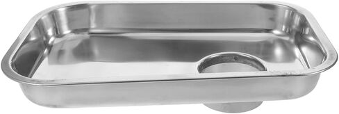 Meat Grinder Feed Tray Stainless Steel Replacement Loading Tray Compatible with Commercial and Home Meat Mince Accessories Sausage Stuffer Attachment, 12.77X8.25X3.14in in Kuwait