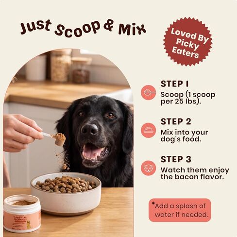 Turkey Tail Mushroom for Dogs – Turkey Tail Mushroom Powder with Probiotics for Immune and Digestive Support, Supports Lumps and Bumps, Bacon Flavored Daily Dog Supplement in Kuwait
