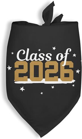 Class of 2026 Dog Bandanas Happy Funny Pet Scarf Accessories Graduation Gifts for My Mom and Dad Graduation Announcement Photo Prop Durable Triangle Scarf for Small Medium Large Dogs in Kuwait