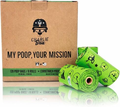 Certified Compostable Dog Poop Bags – ASTM D6400 Plant-Based Cornstarch Biodegradable Pet Waste Bags, Extra Thick Leak-Proof, Fits Standard Dispensers (120) in Kuwait