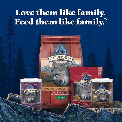 Blue Buffalo Wilderness Beef and Chicken Grill and Wolf Creek Stew Hearty Beef in Gravy Adult Dog Wet Food, 12.5 oz. Cans, 6 Count Variety Pack in Kuwait