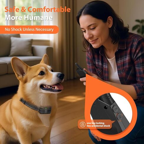 Small Dog Shock Collar for Small Dogs 5-15lbs, Ultra-Dog Training Collar with 3300Ft Remote Range,3 Training Mode Beep,Vibration,Shock, Waterproof Bark Collar (Black-B) in Kuwait