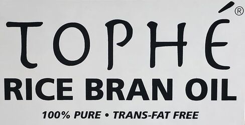 RICE BRAN OIL | All Natural, Made from 100% Non GMO Rice | Perfect for Frying | Rich in Vitamin E and Gamma-Oryzanol | Unfiltered, Non Winterized, No Trans Fat | 35 Pounds By Tophé in Kuwait
