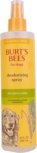 BURT'S BEES FOR PETS Deodorizing Spray for Dogs with With Hazel, Lemongrass and Sage Fragrance, 99% Natural Origin Formulas, Best Waterless Dog Shampoo - Gentle Dry Shampoo for Dogs, 10 oz in Kuwait