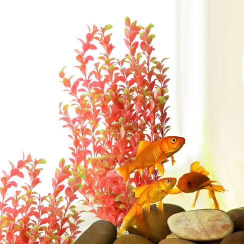نباتات بلاستيكية صناعية لحوض الأسماك من سايم، زينة لخزان الأسماك، ارتفاع 40.64 سم، ألوان متنوعة in Kuwait