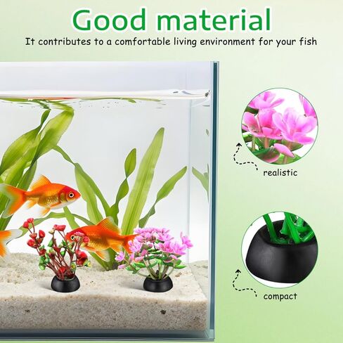Gadpiparty 20pcs Mini Aquarium Plants, Fake Aquarium Plants, for Fish Tank Adornment, for Home Office in Kuwait