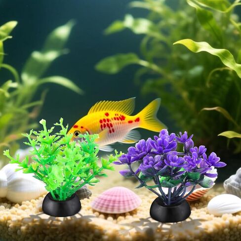 Gadpiparty 20pcs Mini Aquarium Plants, Fake Aquarium Plants, for Fish Tank Adornment, for Home Office in Kuwait