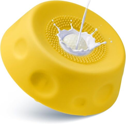 Dog Lick Bowl with Rolling Ball Lick Ball Bowl Non-Slip Slow Feeder Ball Bowl Dog Licking Toy, 250ml for Bone Broth, Yogurt, Wet Food, Post-Op Nutritional Support - Blue in Kuwait