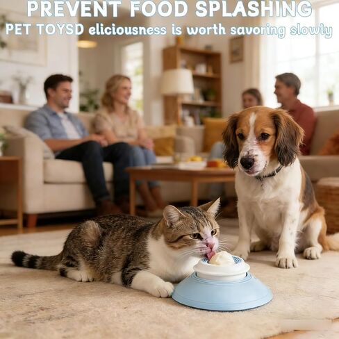 Dog Lick Bowl, Non-Slip Licking Toys for Dogs, Anxiety Relief and Slow Feeder Dog Bowls, Easy-to-Clean Liquid and Soft Food Feeder for Dogs and Cats in Kuwait