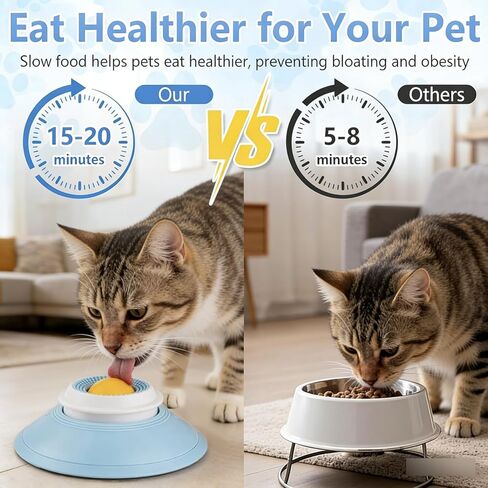 Dog Lick Bowl, Non-Slip Licking Toys for Dogs, Anxiety Relief and Slow Feeder Dog Bowls, Easy-to-Clean Liquid and Soft Food Feeder for Dogs and Cats in Kuwait