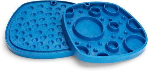 West Paw Seaflex Bubbles Feast Mat – All-in-One, Slow Feeder, Lick Mat – Encourages Foraging & Food Exploration - Engages Picky Eaters & Slow Feeding - Versatile – Easy to Clean, Non-Toxic -Periwinkle in Saudi Arabia