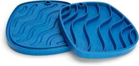 West Paw Seaflex Bubbles Feast Mat – All-in-One, Slow Feeder, Lick Mat – Encourages Foraging & Food Exploration - Engages Picky Eaters & Slow Feeding - Versatile – Easy to Clean, Non-Toxic -Periwinkle in Saudi Arabia