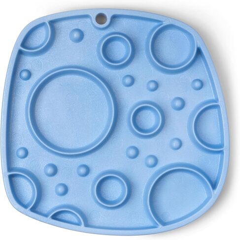 West Paw Seaflex Bubbles Feast Mat – All-in-One, Slow Feeder, Lick Mat – Encourages Foraging & Food Exploration - Engages Picky Eaters & Slow Feeding - Versatile – Easy to Clean, Non-Toxic -Periwinkle in Saudi Arabia