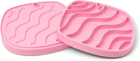 West Paw Seaflex Bubbles Feast Mat – All-in-One, Slow Feeder, Lick Mat – Encourages Foraging & Food Exploration - Engages Picky Eaters & Slow Feeding - Versatile – Easy to Clean, Non-Toxic -Periwinkle in Saudi Arabia