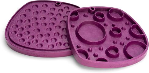West Paw Seaflex Bubbles Feast Mat – All-in-One, Slow Feeder, Lick Mat – Encourages Foraging & Food Exploration - Engages Picky Eaters & Slow Feeding - Versatile – Easy to Clean, Non-Toxic -Periwinkle in Saudi Arabia