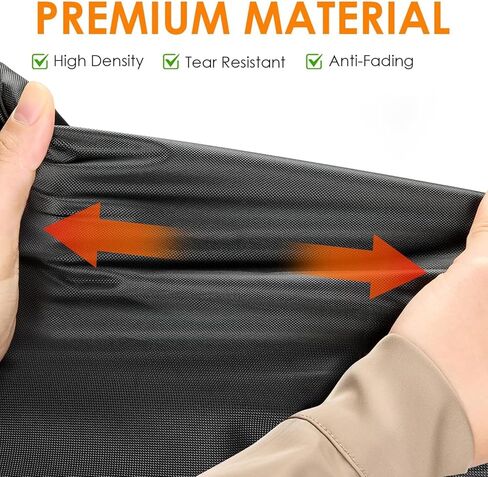 Deep Fryer Commercial Cover Compatible with Waterelfo Double Deep Fryer - EF-132V, 500D Oxford Fabric Commercial Fryers Cover, Black, 24"D x 17"W x 14"H in Kuwait