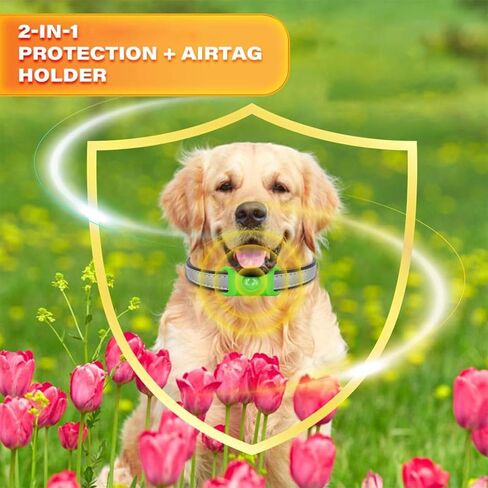 Tags for Dogs, Natural Collar for Dog, Waterproof Design, Long Lasting Protection, Extremely Stretchable - Fits Every Dog, for Rain, Mud, River, Swim (2PCS-Green) in Saudi Arabia