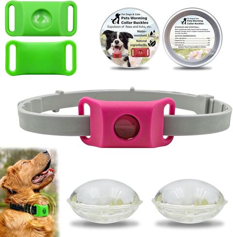 Tags for Dogs, Natural Collar for Dog, Waterproof Design, Long Lasting Protection, Extremely Stretchable - Fits Every Dog, for Rain, Mud, River, Swim (2PCS-Green) in Saudi Arabia