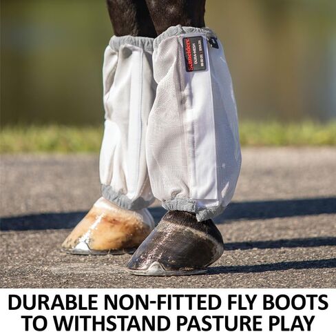 Schneiders Dura-Mesh II Non-Fitted Horse Fly Boots | Set of 4 | Protection & Durability | 1000D Mesh | 70% UV Shielding in Kuwait