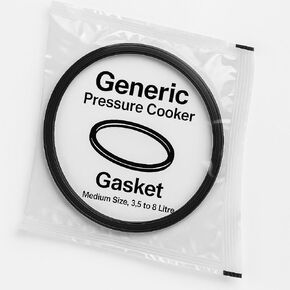 3 to 8 Litre Pressure Cooker Gasket – Universal Rubber Sealing Ring for Stainless Steel & Aluminium Cookers – Heat Resistant, Leak-Proof – Black – Pack of 1 in Kuwait