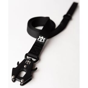 Tactical Dog Leash, 5 FT Heavy Duty Military-Grade Nylon, Quick Release Frog Clip (700 lb) with 360° Swivel, Padded Handle, for Medium and Large Dogs, Black – Operation Good Boy, Veteran Owned in Saudi Arabia