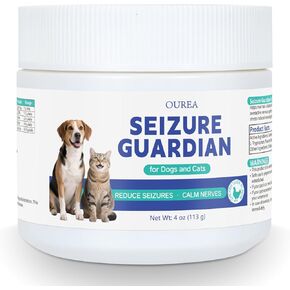 Calming Chews for Dogs, Seizure Guardian for Dogs and Cats, Nervous System Powder, Natural Herbal Formula with Skullcap Passion Flower, Helps Manage Seizure Symptoms, Calm & Stress Support - 4OZ in Saudi Arabia