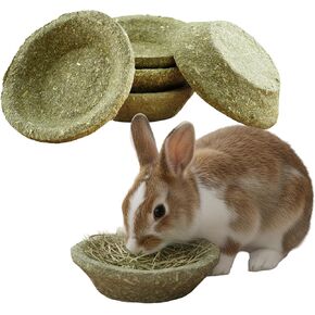 6 Pack Furry Timothy Hay Chewing Bowl for Guinea Pig & Bunnies,Guinea Pig Toys, Bunny Toys in Saudi Arabia