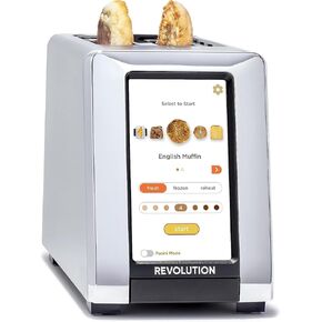 محمصة الخبز التي تعمل باللمس Revolution R180S، محمصة الخبز الذكية ذات شريحتين مع تقنية InstaGLO الحاصلة على براءة اختراع ووضع بانيني in Kuwait
