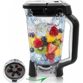 قطع غيار خلاط نينجا - إبريق 72oz مع غطاء قفل، أكواب خلاطات Vaso de Licuadora Ninja متوافقة مع BL610، BL610BRN، BL610C، BL710WM، CO610B، CO650B، CT610 إلخ. (سلسلة BL610 BL710) in Kuwait