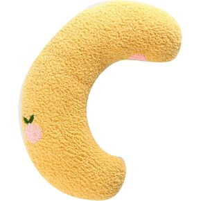 GLOGLOW Pet Neck Pillow, Soft Fleece U Shaped Pet Pillow for Small Dogs and Indoor Cats, Comfortable Support for Resting Pets (Yellow) in Kuwait