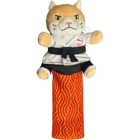Cat Karate Kitty Wrestling Puppet with Protective Forearm Sleeve, Cat Hand Boxing Biting Puppet for Play Karate Kitten Toy Interactive with Arm Sleeve in Kuwait