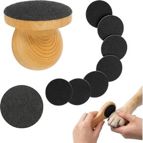 Dog Nail File Board, Nail File for Dogs with 8 Replaceable Pads, Dog Nail Scratch Board for Gentle Pet Grooming, Dog Filer for Nails and Multi-Pet Household Care, 9-Piece Dog Grooming Kit in Kuwait