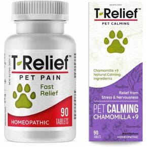 أقراص MediNatura T-Relief لتهدئة الحيوانات الأليفة (90) + أقراص T-Relief لتخفيف آلام الحيوانات الأليفة (90) in Kuwait
