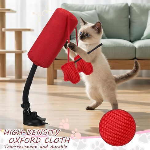 1 Pcs Cat Punching Bag with Boxing Gloves Filled with Catnip Punching Bag Play Gym Action Indoor Kitten Exercise and Fun Activity in Kuwait