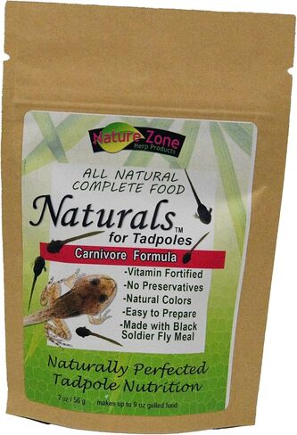 Nature Zone Naturals - طعام الشرغوف - تركيبة آكلة اللحوم، 2 أونصة، لتغذية البرمائيات الغذائية آكلة اللحوم in Kuwait