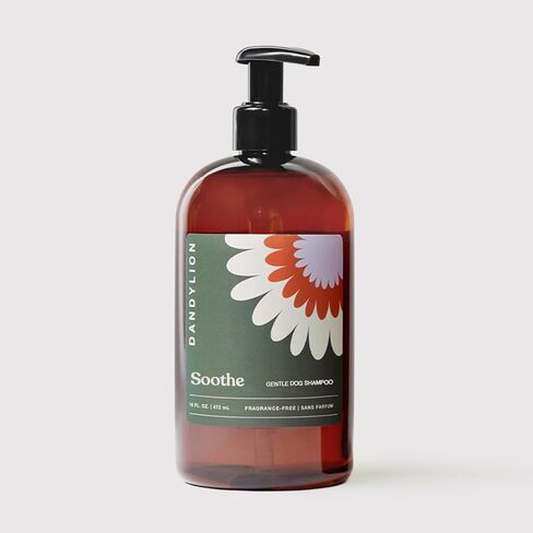 Dandylion Soothe Gentle Cleansing Dog Shampoo | Fragrance-Free for Sensitive & Dry Skin | Sulfate-Free, pH Balanced, Plant-Derived Formula | 16 fl oz in Kuwait