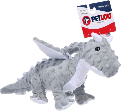 Pet Lou Dotty Friends Dragon, Gray, 17-inch Length in Kuwait
