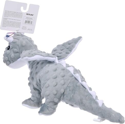 Pet Lou Dotty Friends Dragon, Gray, 17-inch Length in Kuwait